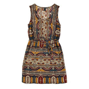 Lucky Brand Paisley Print Sleeveless Dress